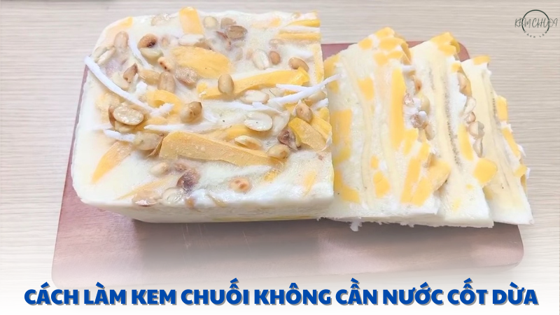 cách làm kem chuối không cần nước cốt dừa